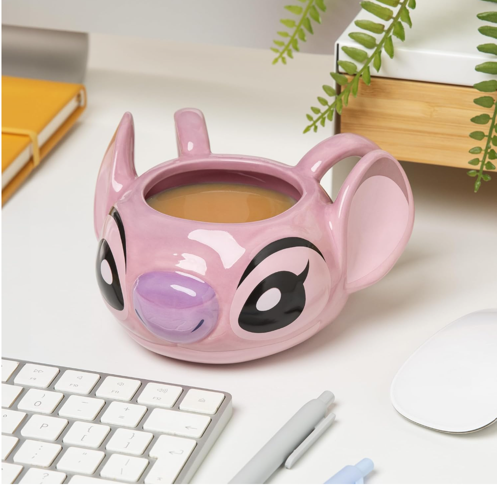 Paladone Disney Lilo & Stitch — Angel 3D Shaped Ceramic Mug 450ml | Officially Licensed
