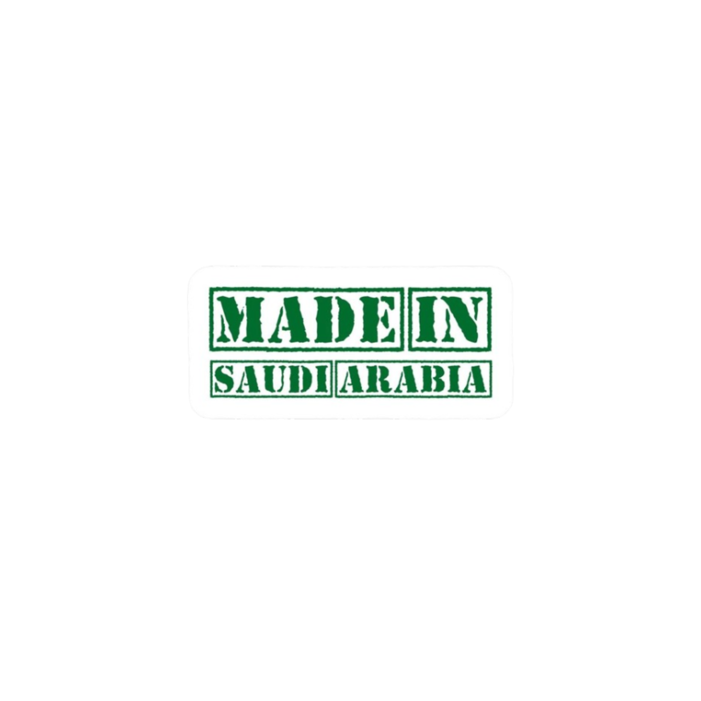Made in saudi arabia