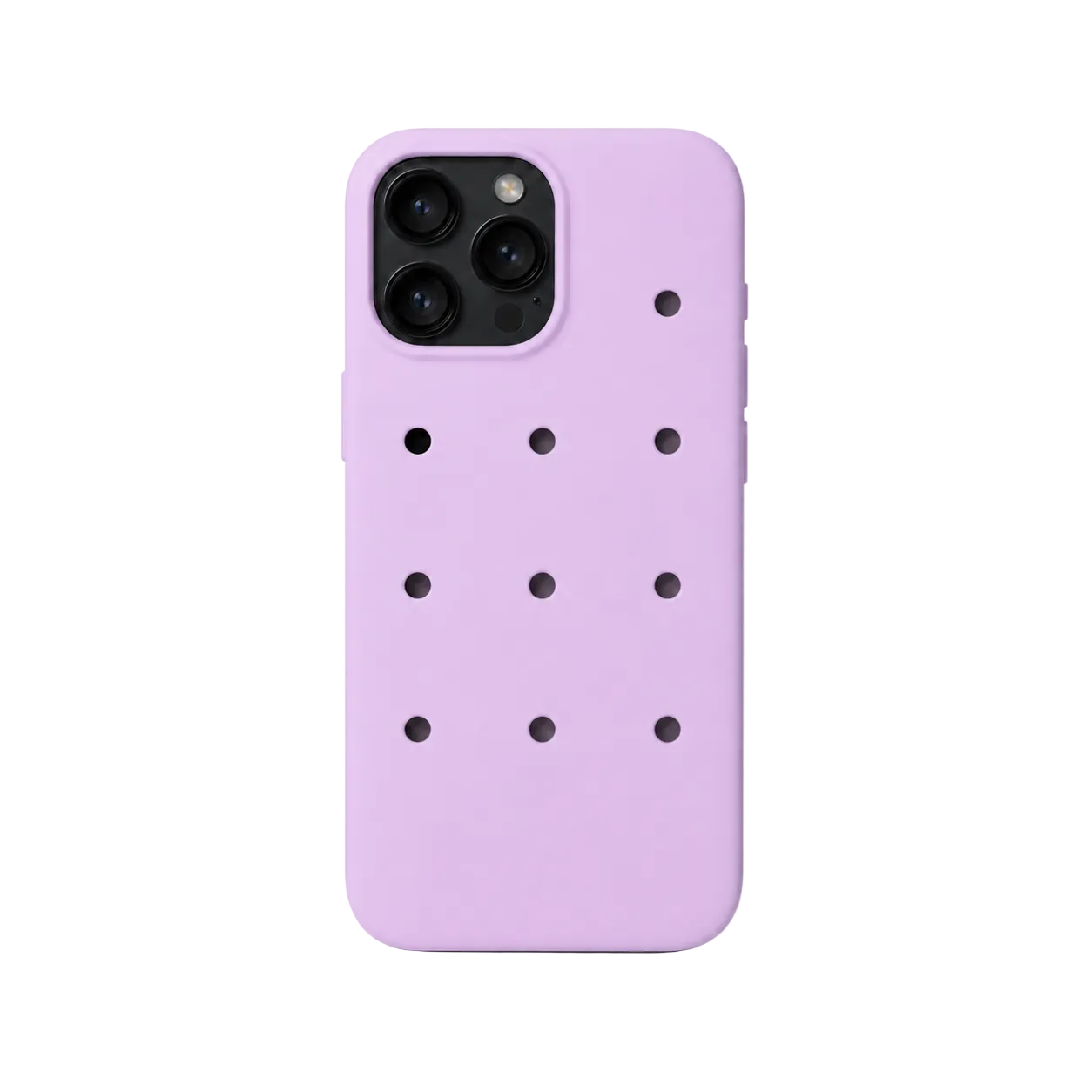 Phone case with 'KEEP OFF' text on a light gray background