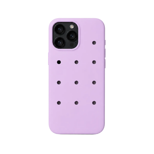 Phone case with 'KEEP OFF' text on a light gray background